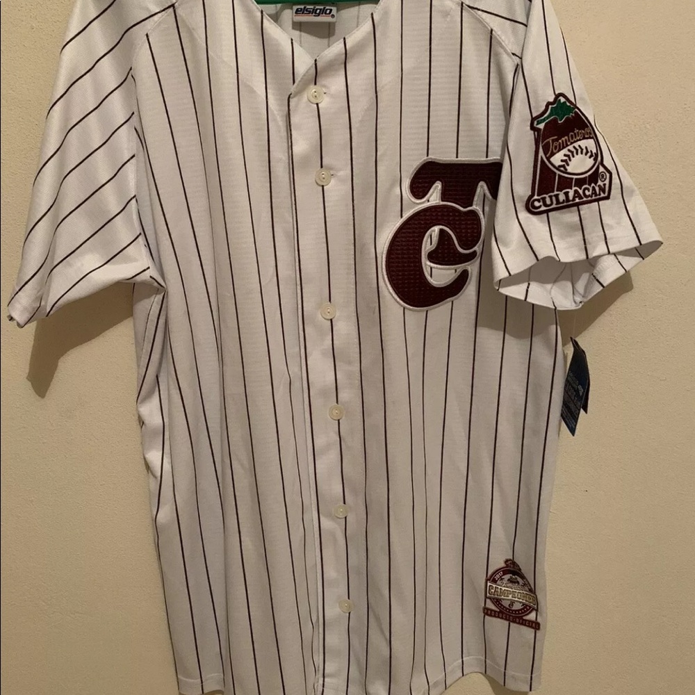 Tomateros de Culiacán jersey striped